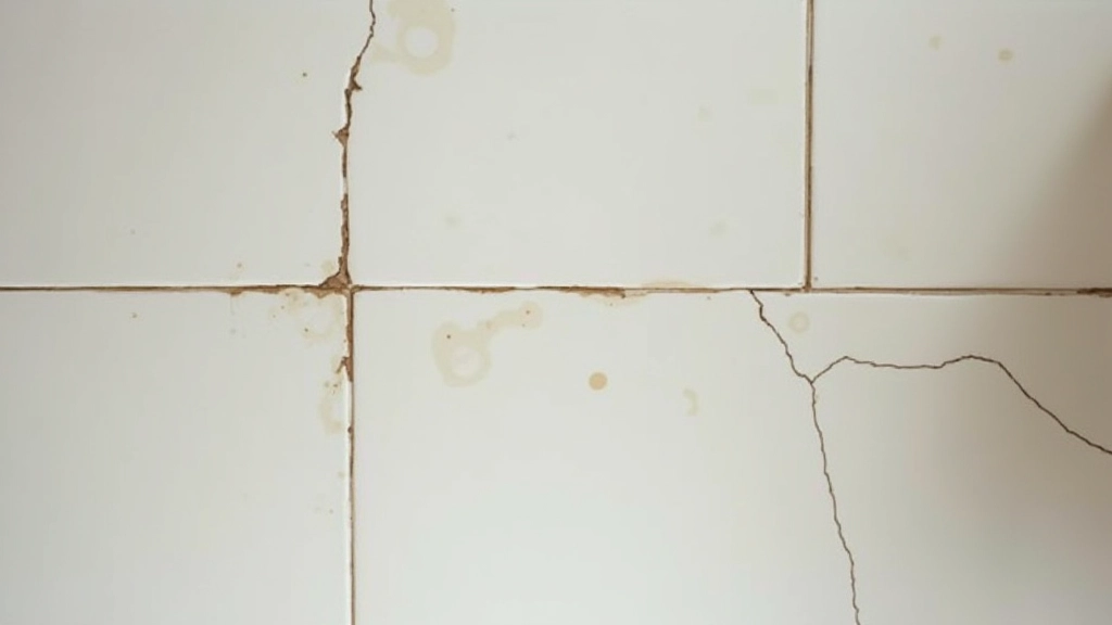 Example of cracked grout and failed tile transition showing common installation mistakes and material incompatibility issues