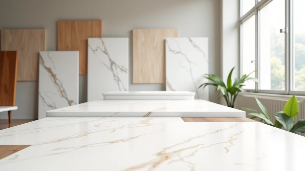 Material samples and texture selection workspace at our design studio